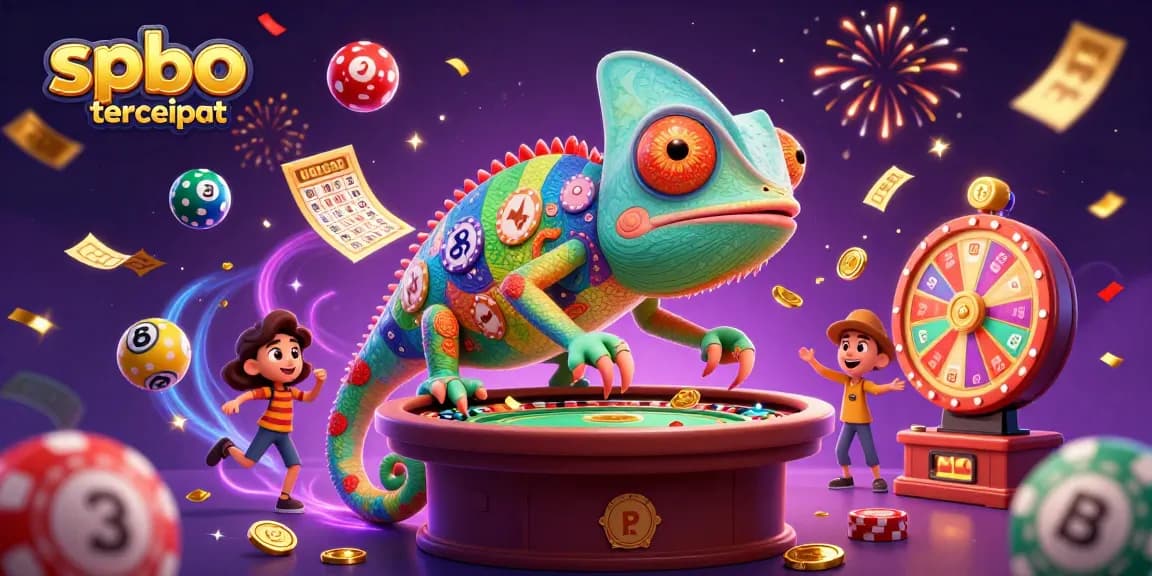 Engage with spbo tercepat action, featuring a vibrant casino scene with dynamic lottery elements.