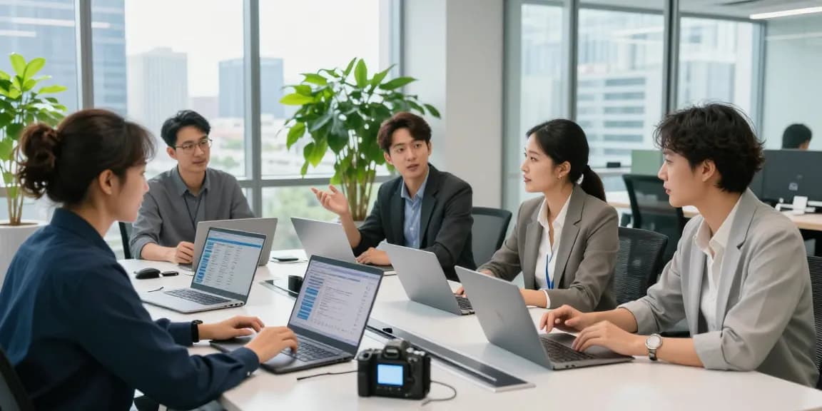 Advanced cloud telephony solutions for businesses in a modern office setting