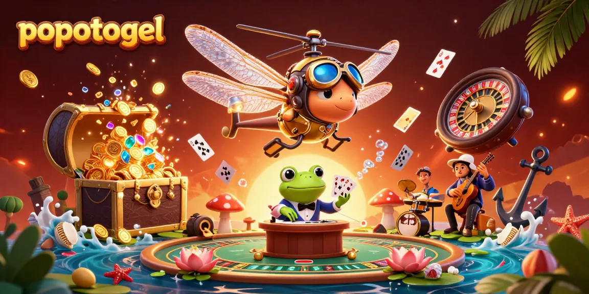 Experience thrilling gameplay at popotogel with vibrant casino elements and interactive characters.