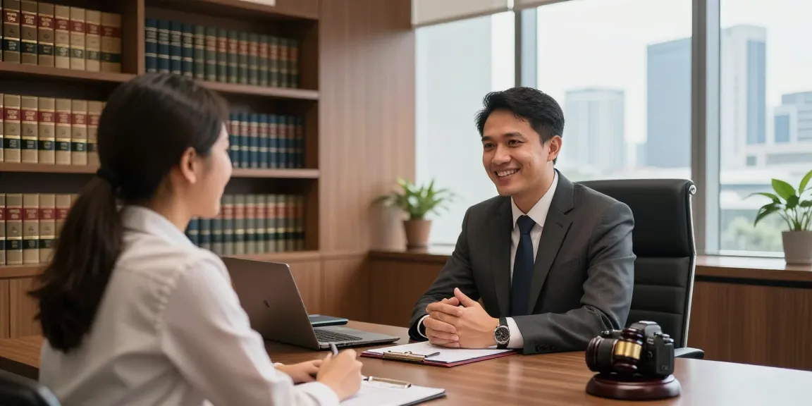 Best Law firm in Indonesia for Employment Law meeting in a trusted local law office, professional attorney advising a client.