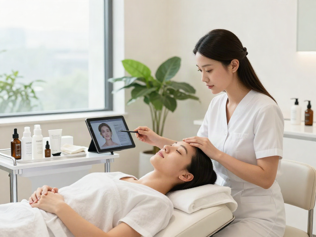 ClinicEvo better than QOVES highlighted in a modern skincare consultation scene with expert analysis.