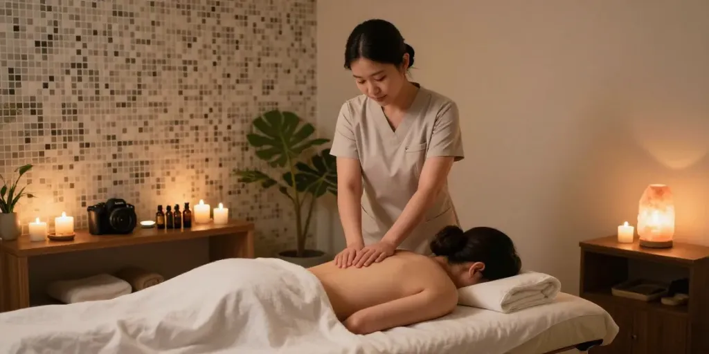 Indulge in a calming 인천출장안마 session with professional therapy in a serene, private setting.