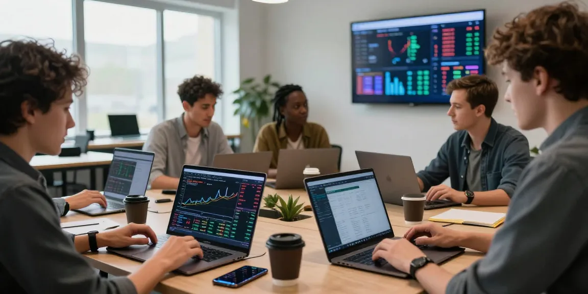Traders at a dynamic workspace engaging with cryptocurrency platforms, showcasing https://crypto-reviews.ru/okx-v-kazahstane/ in action.