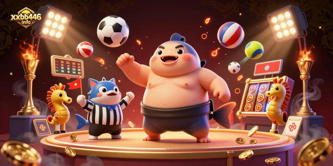 Experience the excitement of xxbb446 info with thrilling underwater casino action featuring a fugu wearing a sumo belt.