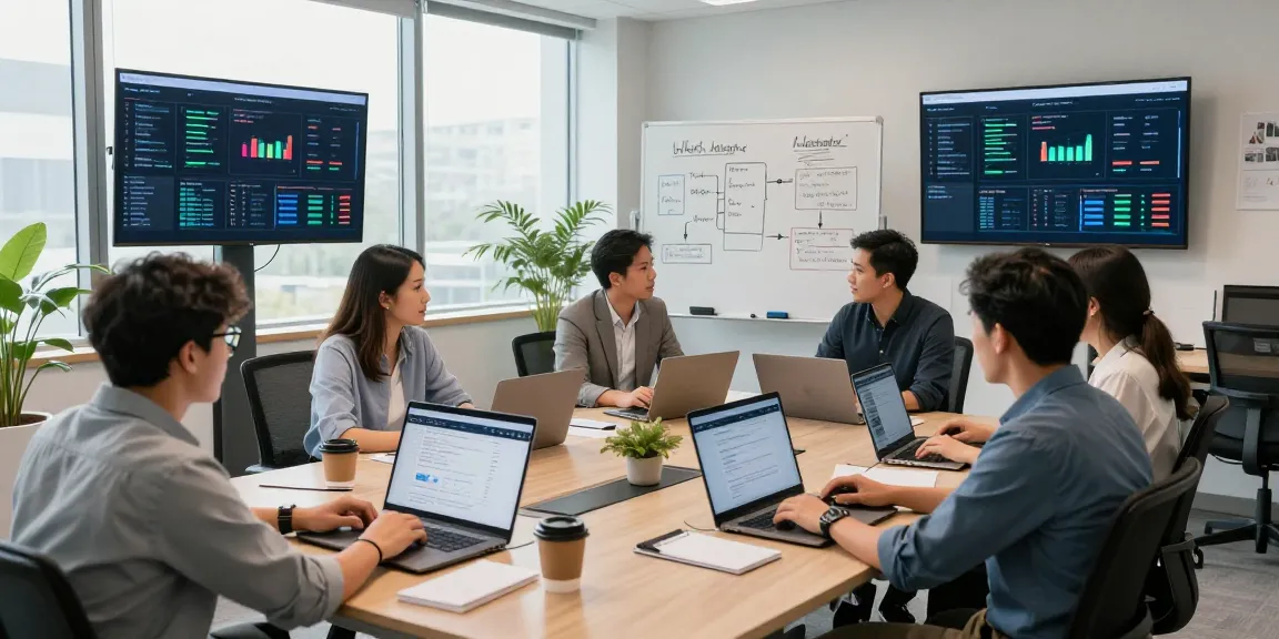 Equipo colaborando en soluciones de alojamiento web en México, mostrando desempeño y métricas.
