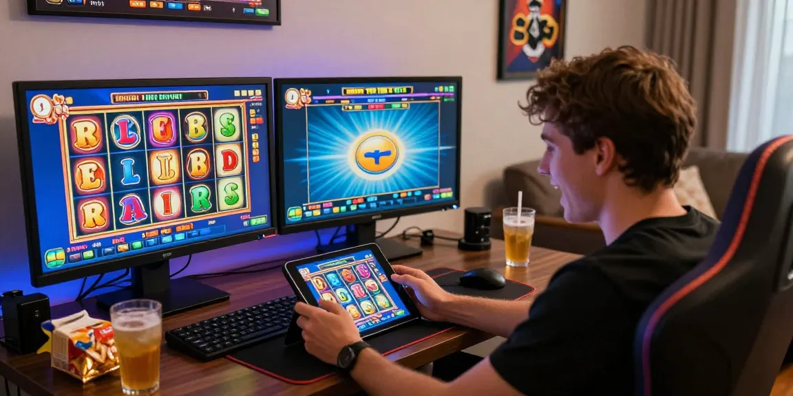 Exciting online gaming experience with lista casino non aams displayed on tablet, vibrant graphics, and engaging atmosphere