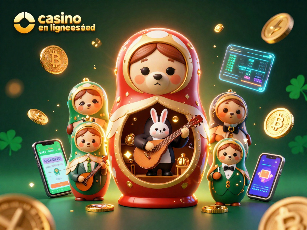 Profitez des jeux de casino en ligne paysafecard avec cette illustration festive et immersive.
