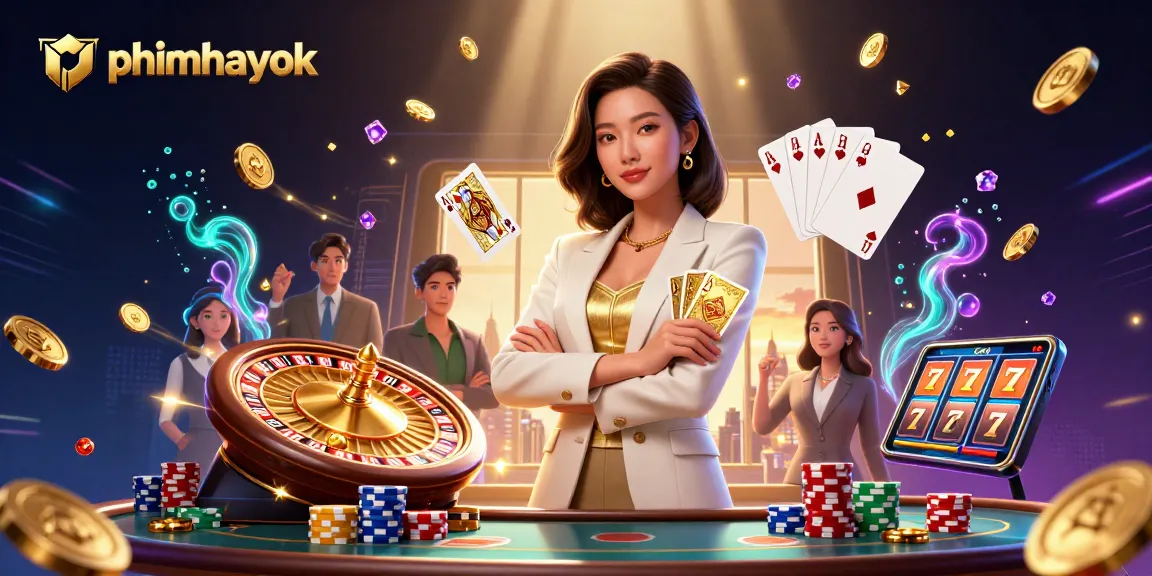 Unleash excitement with phimhayok as a professional Asian dealer showcases the thrill of high-stakes gambling.