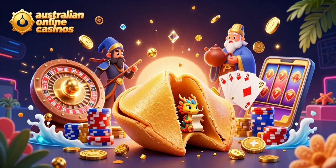 Experience the thrill of australian online casinos with vibrant casino elements and engaging characters.