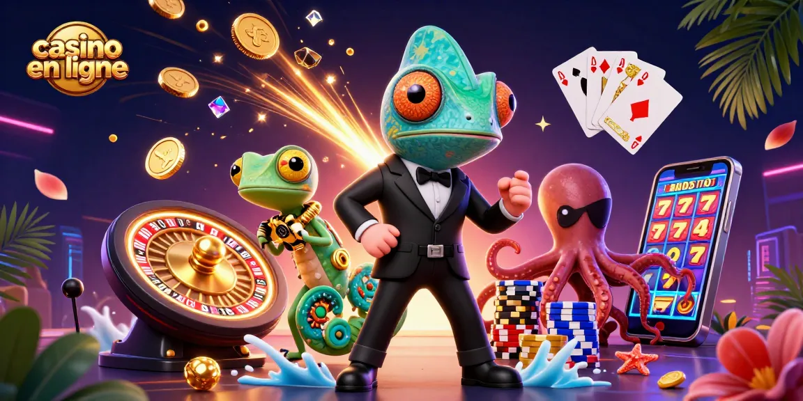 Plongez dans l'excitation avec des personnages de casino en ligne vibrants au milieu de pièces d'or et d'éléments de jeu palpitants.