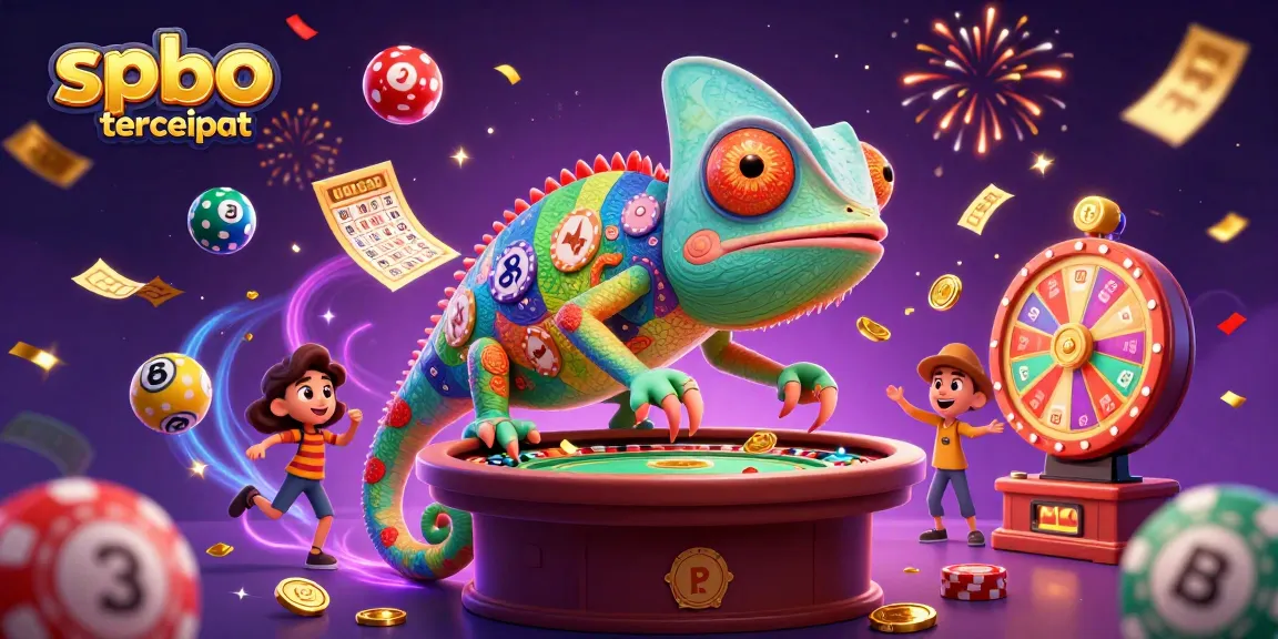 Engage with spbo tercepat action, featuring a vibrant casino scene with dynamic lottery elements.
