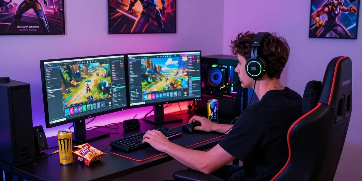 Penggemar cipung138 bermain game online dengan setup gaming modern