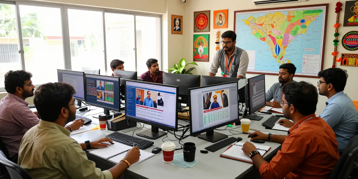 Real-time news collaboration at https://www.theindaily.com showcasing a vibrant newsroom filled with journalists.