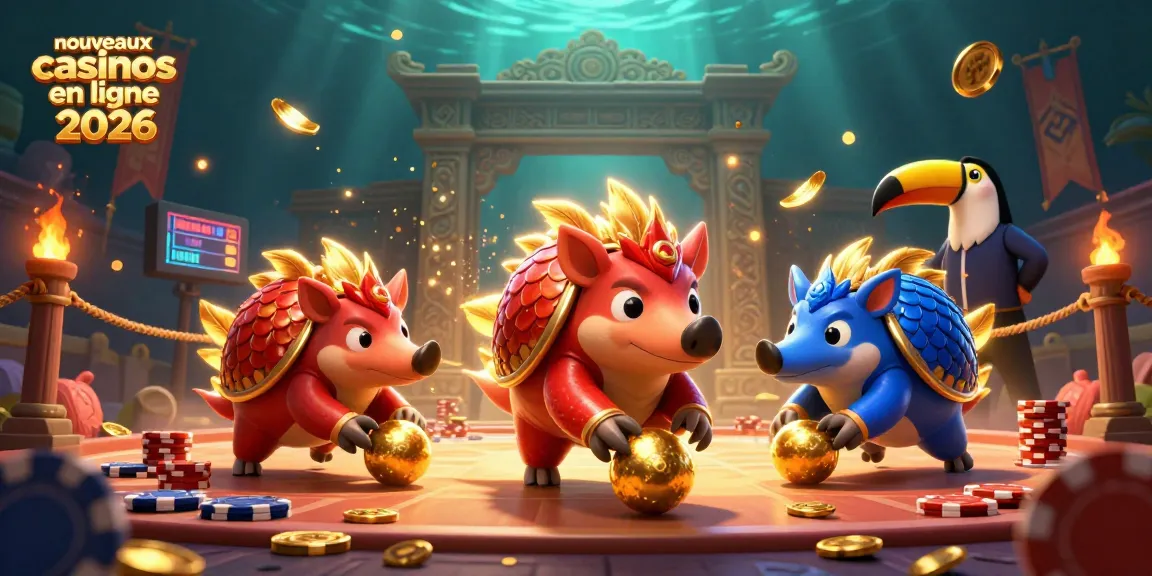 Explorez les nouveaux casinos en ligne 2026 avec des pangolins rivalisant dans un jeu dynamique.