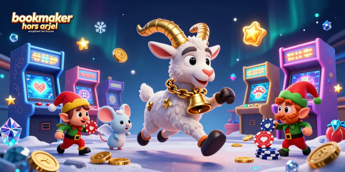 Capturer l'énergie d'un bookmaker hors arjel acceptant les français avec des personnages animés vibrant dans un casino pleine d'action.
