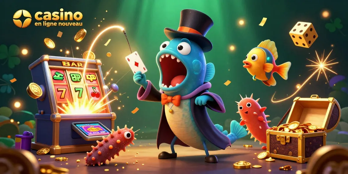 Émerveillez-vous avec ce casino en ligne nouveau où un anglerfish et un gulper eel réalisent des tours de magie sous l'eau.