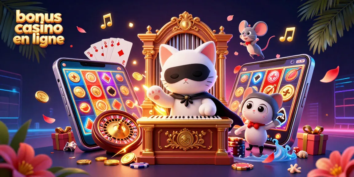 Profitez d'un bonus casino en ligne captivant avec notre illustration 3D colorée de personnages de jeu.