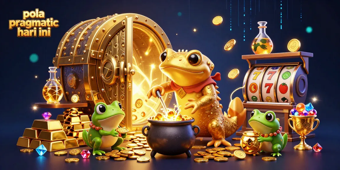 Engage with pola pragmatic hari ini strategies in this vibrant 3D illustration of a magical alchemist at work.