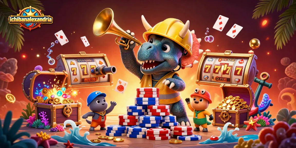 ichibanalexandria membangun pengalaman slot online dengan simbol keberuntungan dan harta karun.