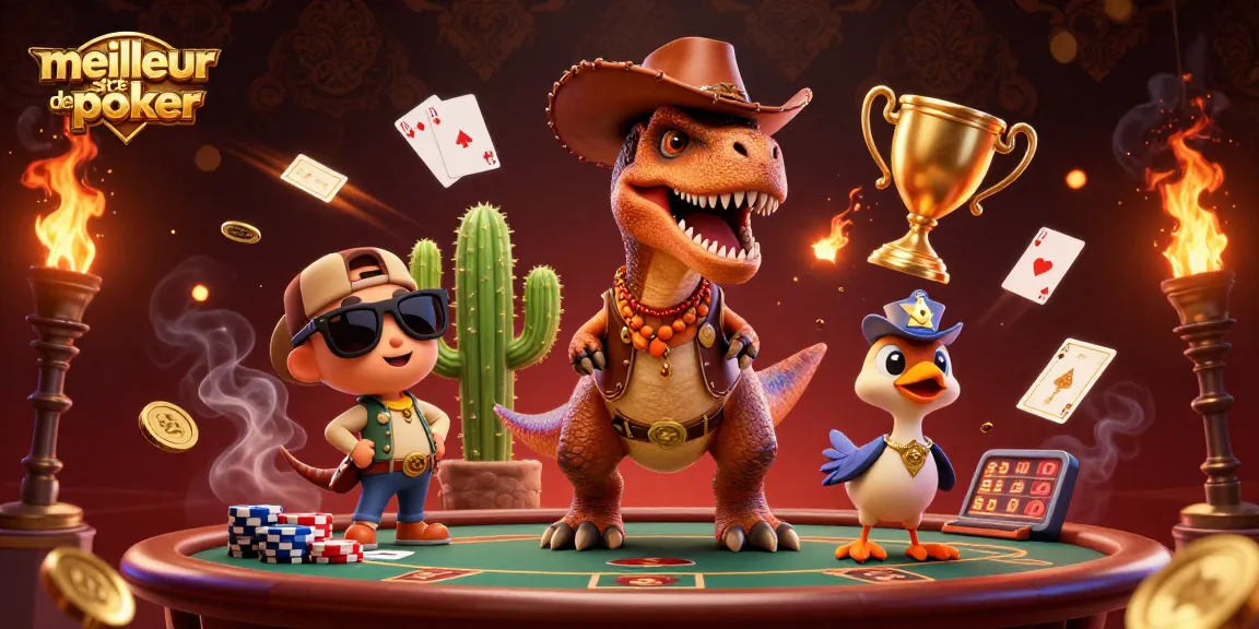 Gagnez avec le meilleur site de poker grâce à des cartes et des jetons 3D dans un décor dynamique