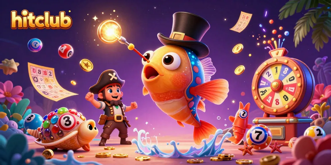 Join the excitement at hitclub while a deep-sea anglerfish attracts golden coins amidst a vibrant casino scene.