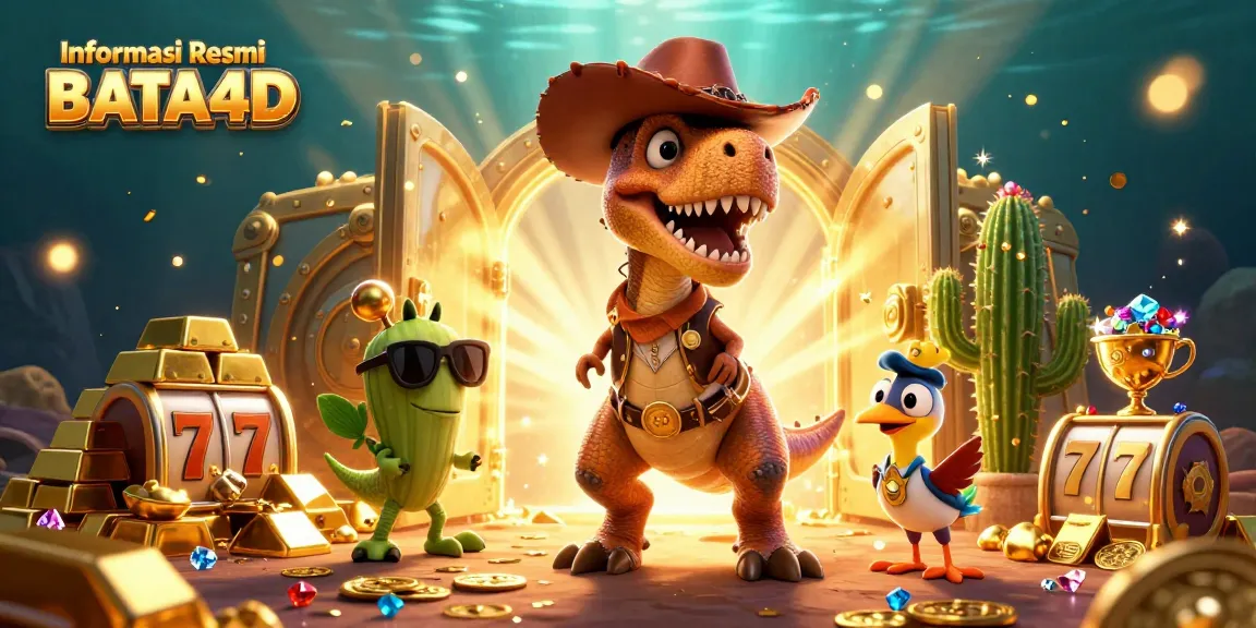 Spin the reels for fun at Informasi Resmi BATA4D with cowboy dinosaur and treasure